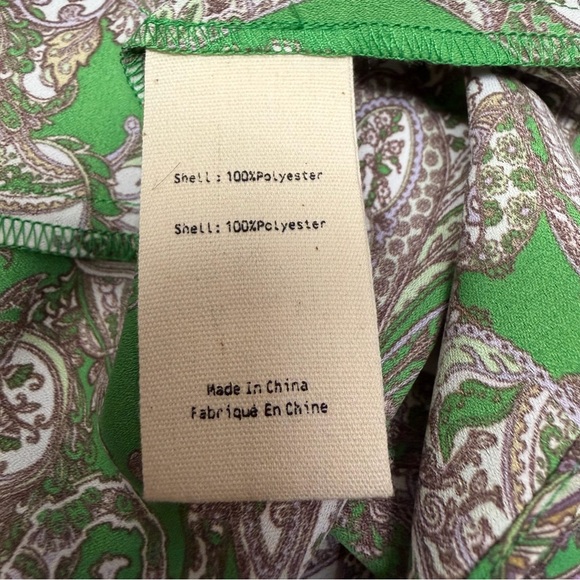 L'AGENCE Green Paisley Cutout Spaghetti-Strap Maxi Dress Sz 8 - Picture 9 of 13